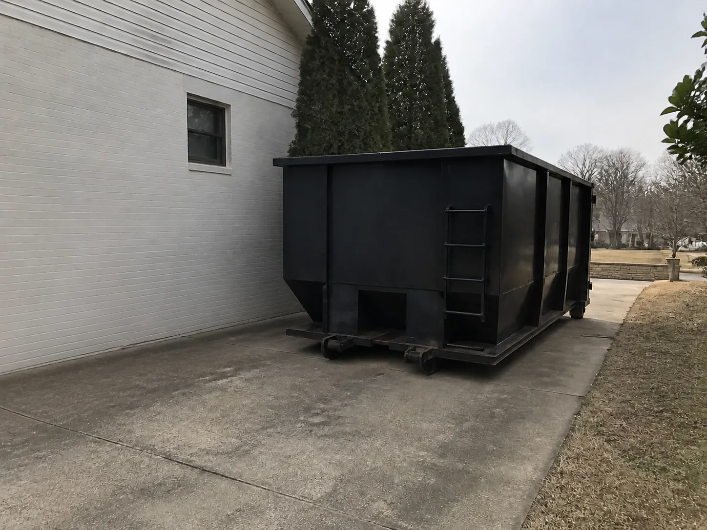 After — Driveway Dumpster Delivery